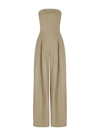 Dames Jumpsuit Zomer Wijd Strapless Jurk Model