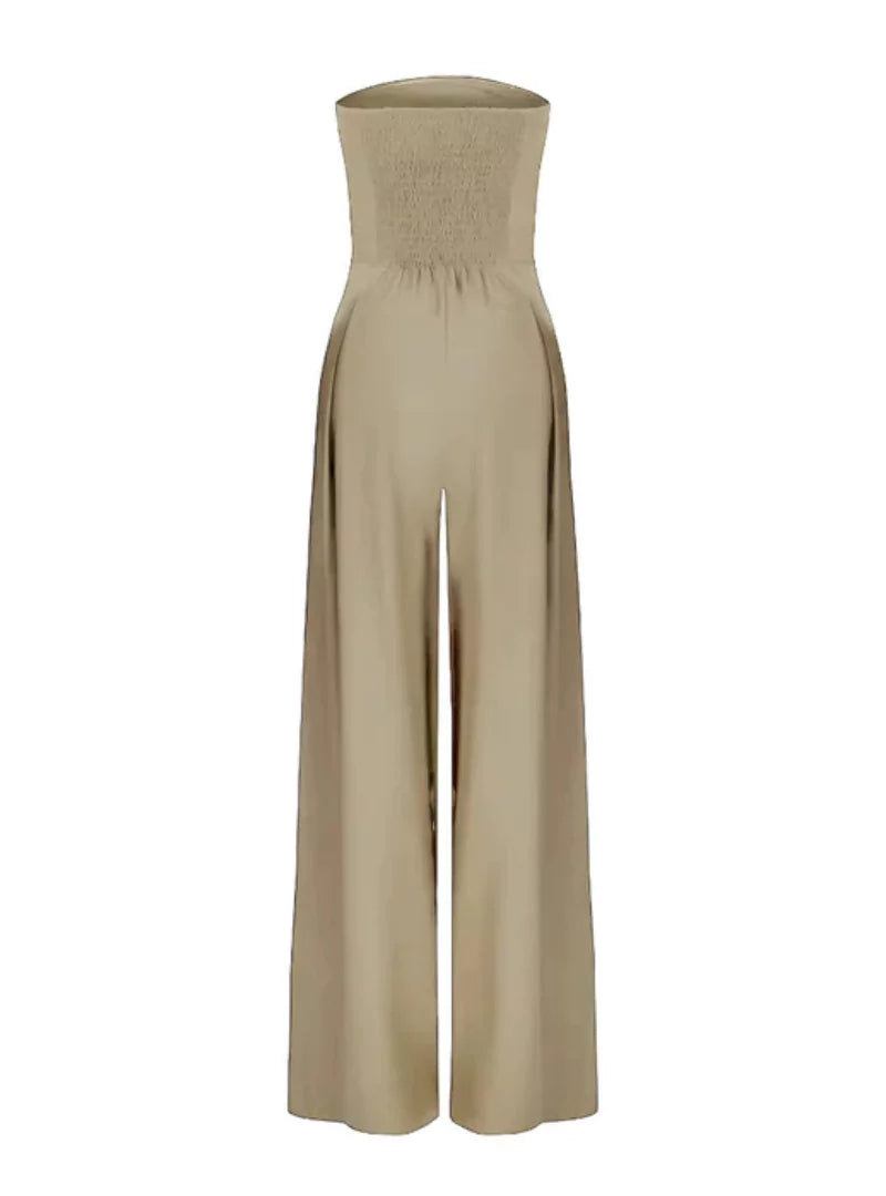 Dames Jumpsuit Zomer Wijd Strapless Jurk Model