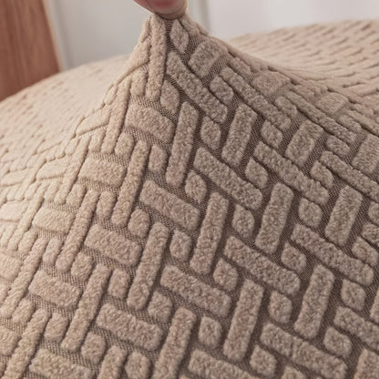 Recliner Hoes met Zijvak – Zachte Beschermhoes voor Relaxstoel Loungestoel Fauteuil Verstelbare Stoel 1-persoons Zwart Grijs Crème Beige