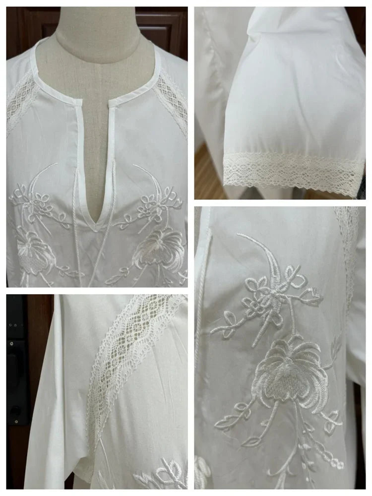 Elegante V-Hals Jurk Lange Zomerjurk voor Vrouw