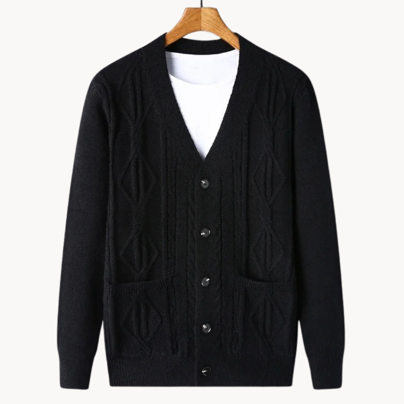 Averon | Elegante Heren Cardigan Met Knopen