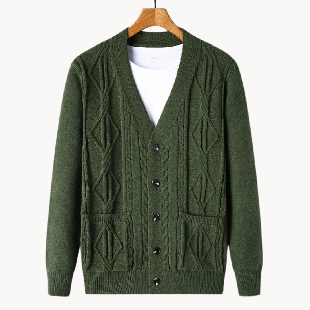 Averon | Elegante Heren Cardigan Met Knopen