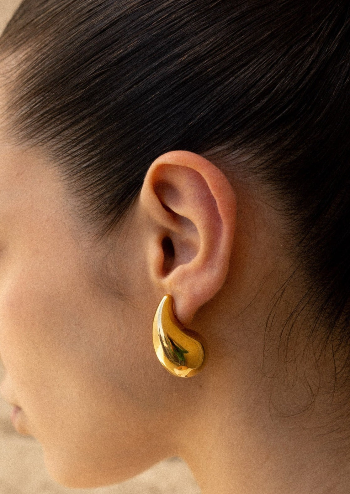 Gouden Oorbellen Dames Edelstaal Hypoallergeen