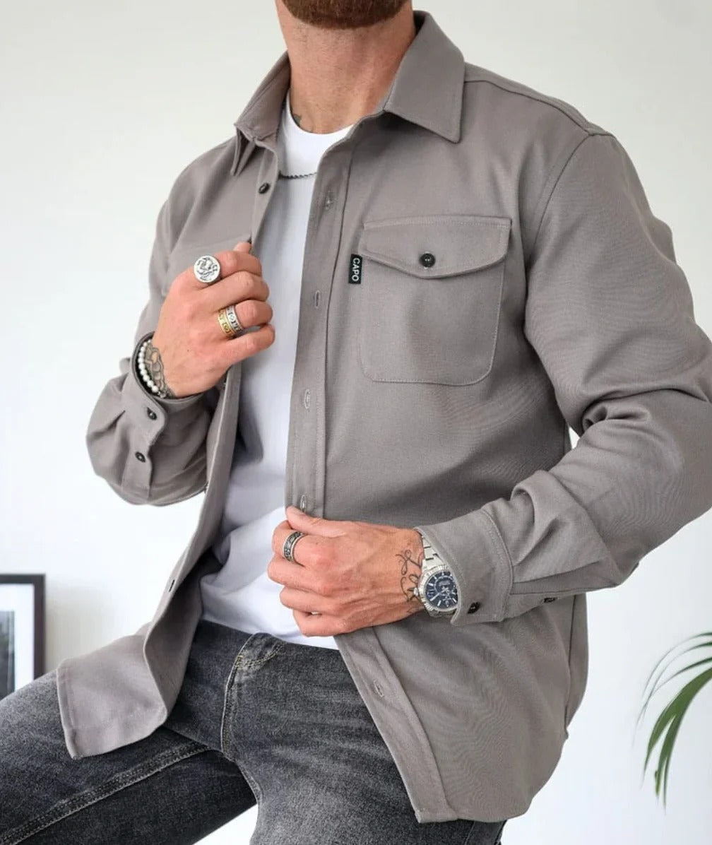 Casual Overhemd Moderne Mannen Lentekleding
