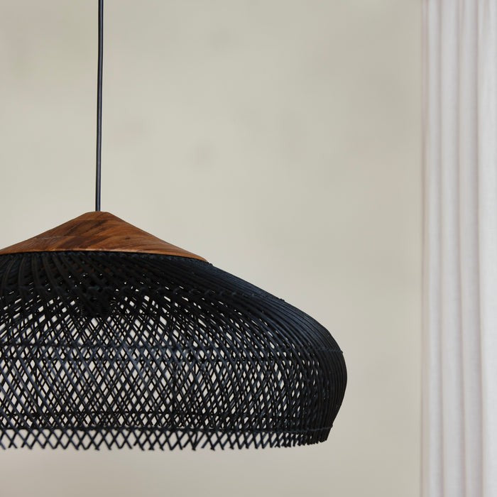 Hanglamp Rattan Bamboe Handgevlochten Bohemian Retro E27 Ø40 Ø60 Eetkamer