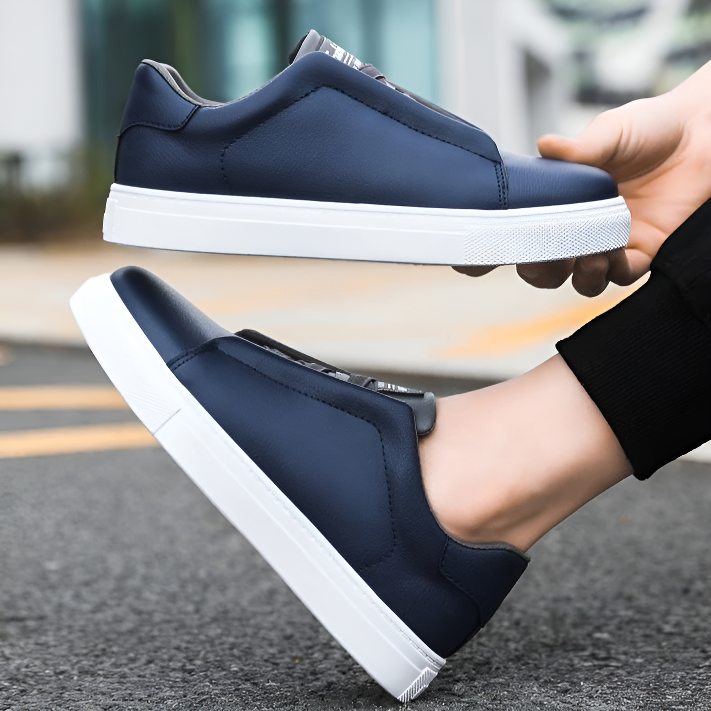 Leren Sneakers Unisex Stijlvol en Comfortabel