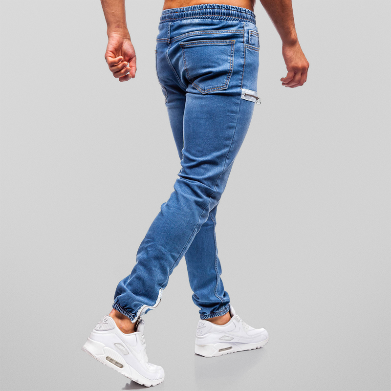 Donkere Denim Joggingbroek Zwart Comfortabel - StudioMarella