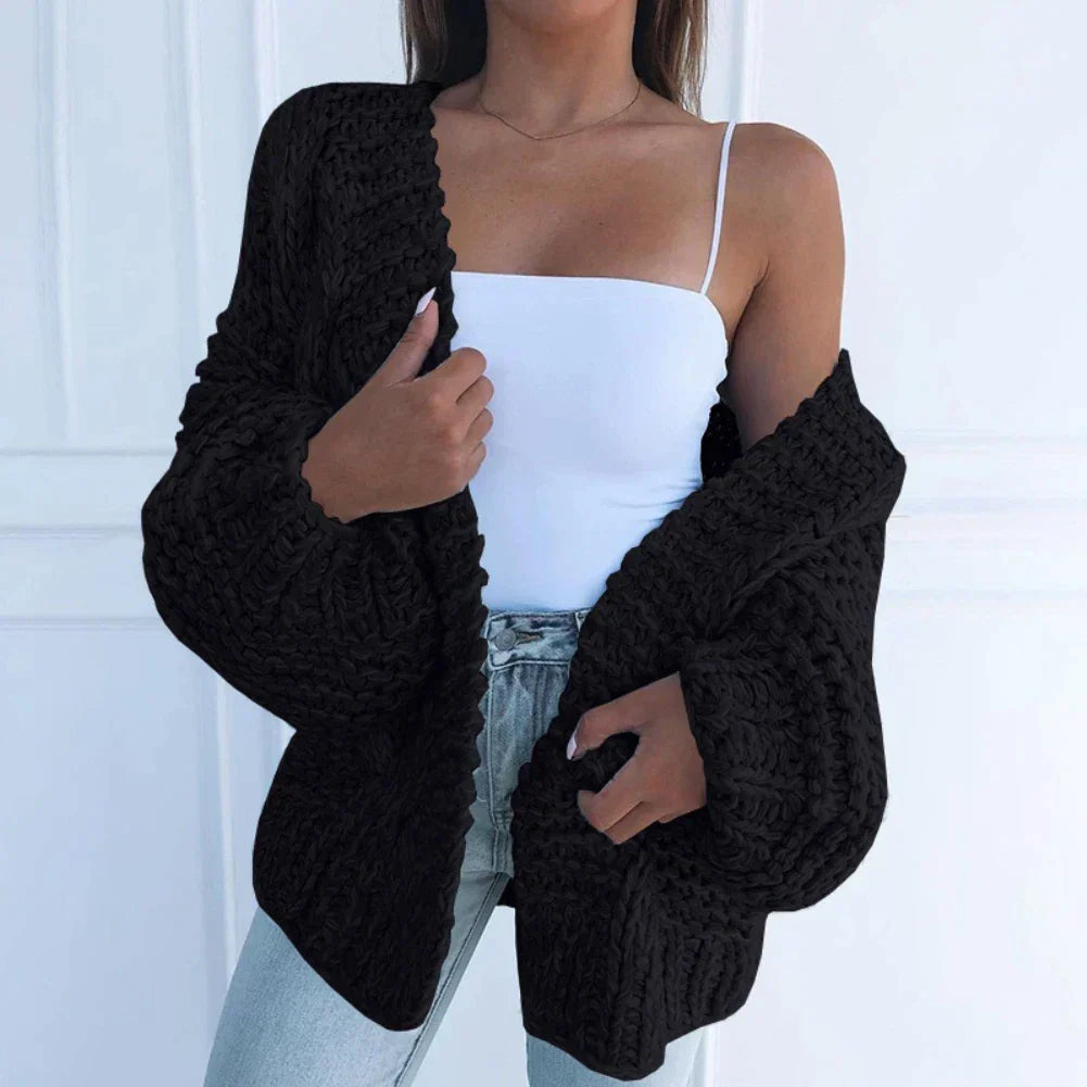 Gebreide Cardigan Warm en Comfortabel Grof Geweven