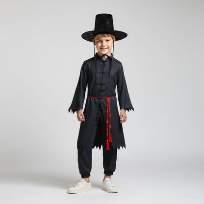 Driedelig Kinderkostuum Zwart voor Themafeesten en Cosplay