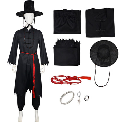 Driedelig Kinderkostuum Zwart voor Themafeesten en Cosplay
