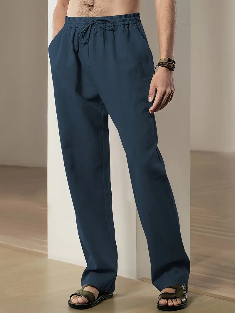 Linnen Broek Zomerse Comfortabele Stijl voor Mannen