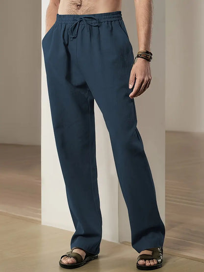Linnen Broek Zomerse Comfortabele Stijl voor Mannen