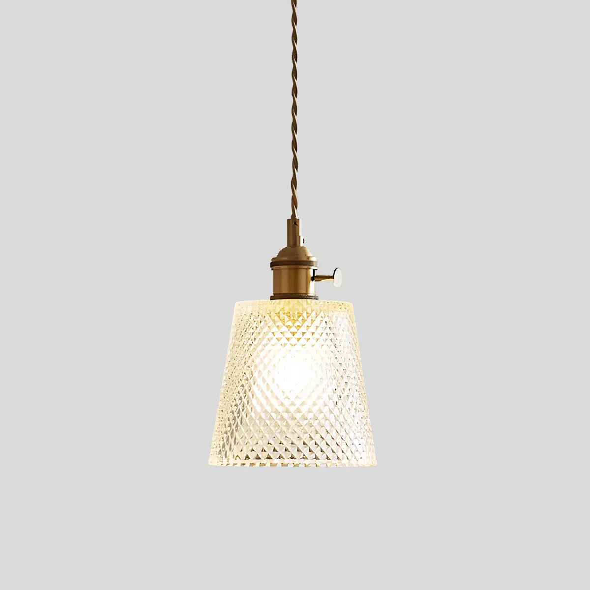 Hanglamp Glas Brons Verstelbare Kabel Woonkamer Eettafel Transparante Glazen Hanglamp Sfeerverlichting Vintage