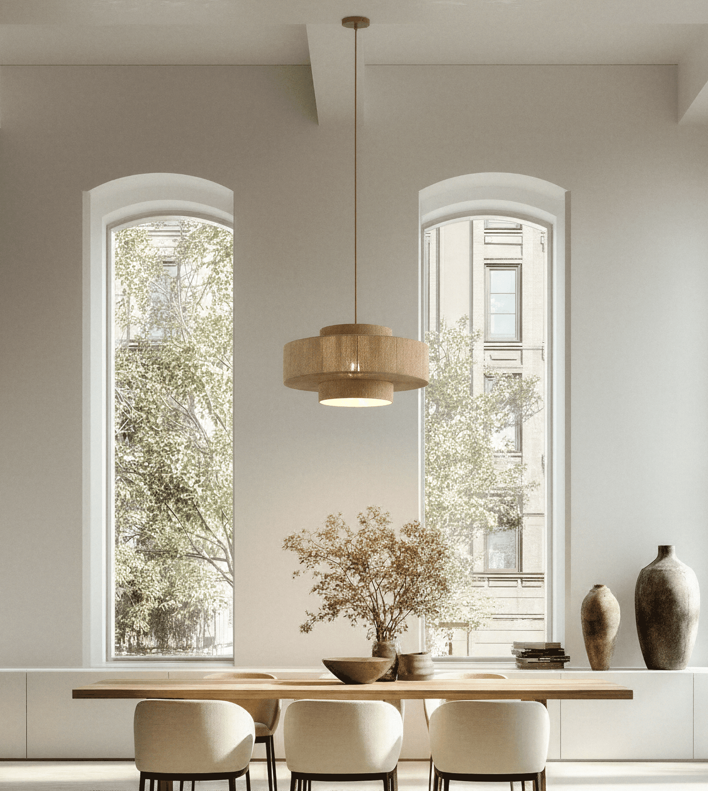 Hanglamp Gevlochten Katoen 50cm Boho Scandinavisch Design Verstelbaar