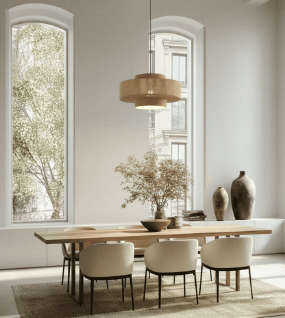 Hanglamp Gevlochten Katoen 50cm Boho Scandinavisch Design Verstelbaar