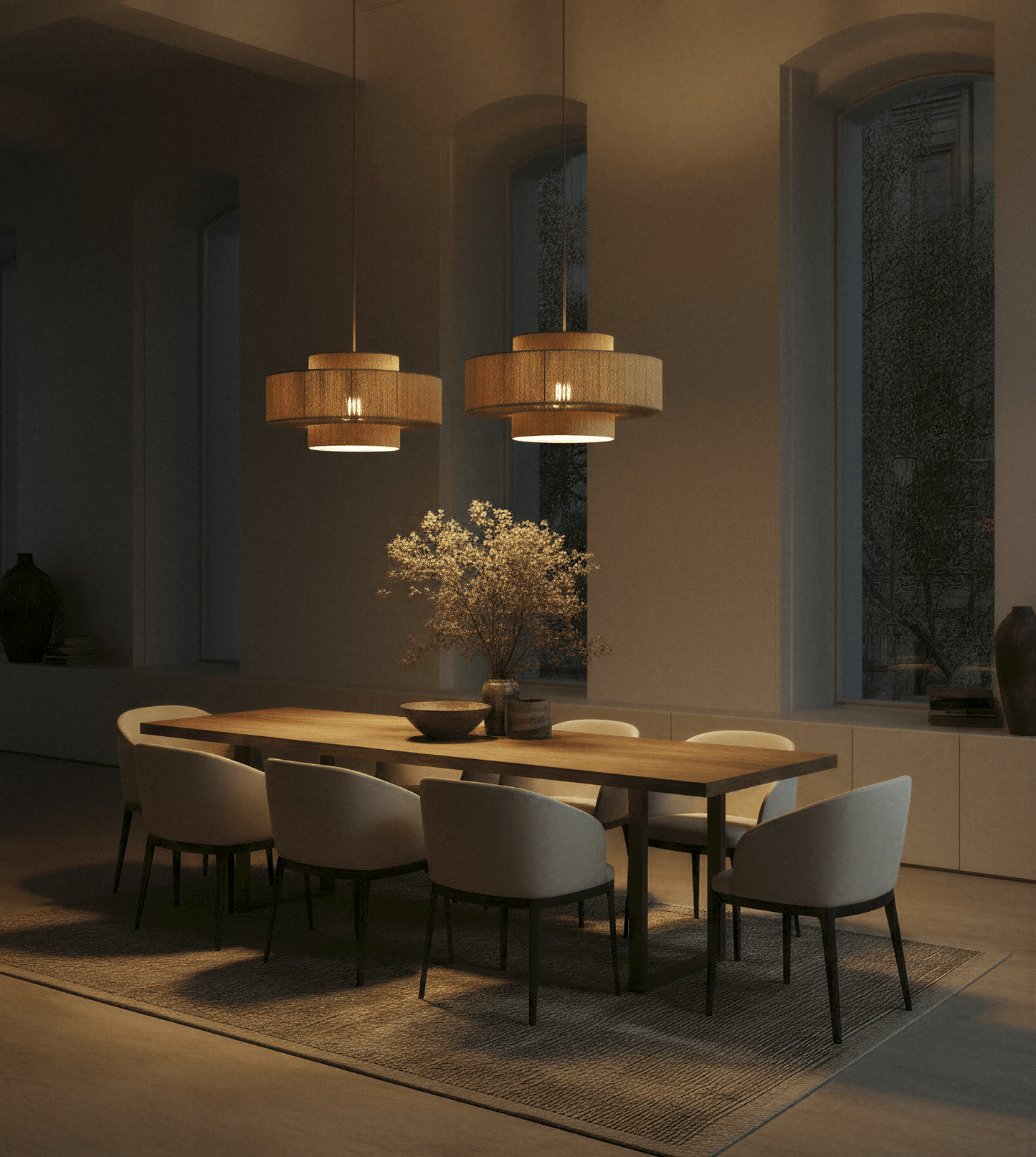 Hanglamp Gevlochten Katoen 50cm Boho Scandinavisch Design Verstelbaar