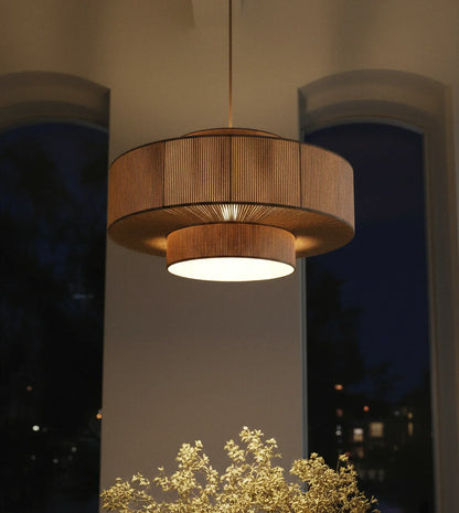 Hanglamp Gevlochten Katoen 50cm Boho Scandinavisch Design Verstelbaar