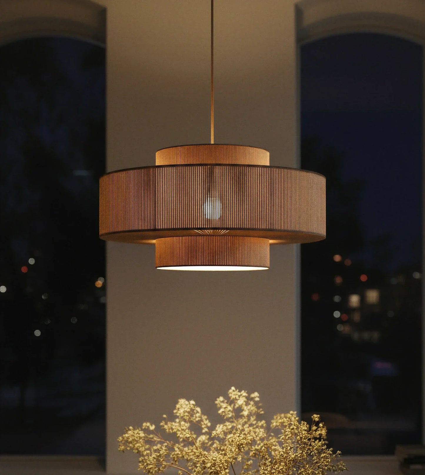 Hanglamp Gevlochten Katoen 50cm Boho Scandinavisch Design Verstelbaar