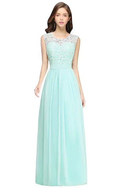 Elegante Avondjurk van Kanten Chiffon voor Vrouw - StudioMarella