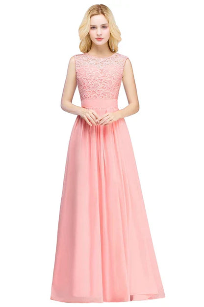 Elegante Avondjurk van Kanten Chiffon voor Vrouw