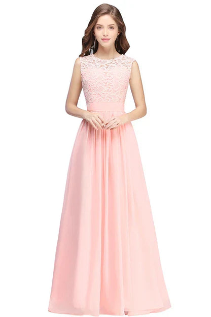 Elegante Avondjurk van Kanten Chiffon voor Vrouw