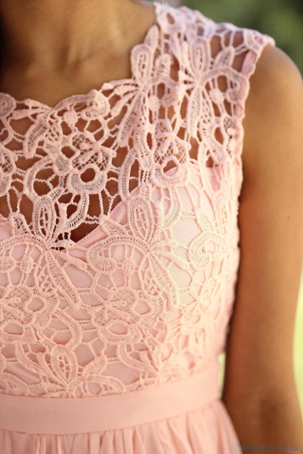 Elegante Avondjurk van Kanten Chiffon voor Vrouw
