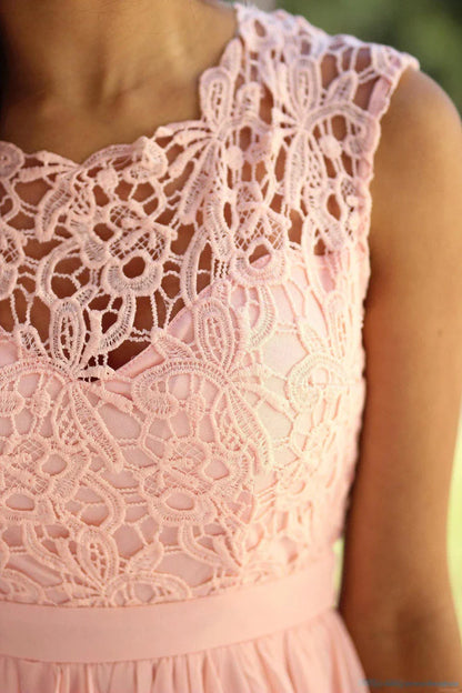 Elegante Avondjurk van Kanten Chiffon voor Vrouw