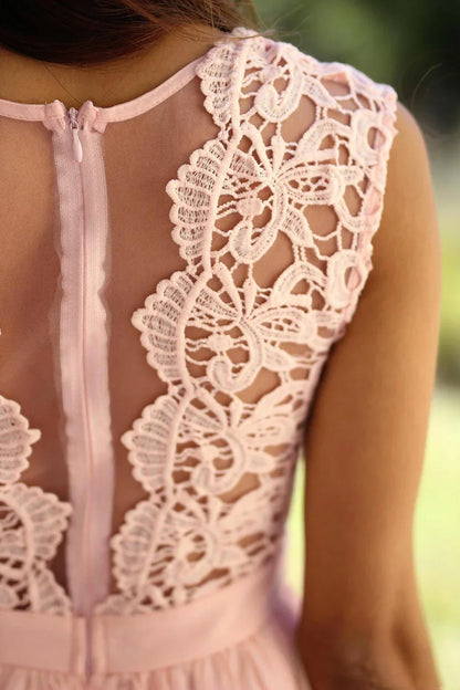 Elegante Avondjurk van Kanten Chiffon voor Vrouw