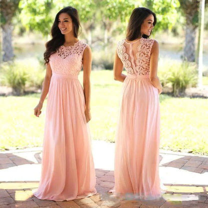 Elegante Avondjurk van Kanten Chiffon voor Vrouw
