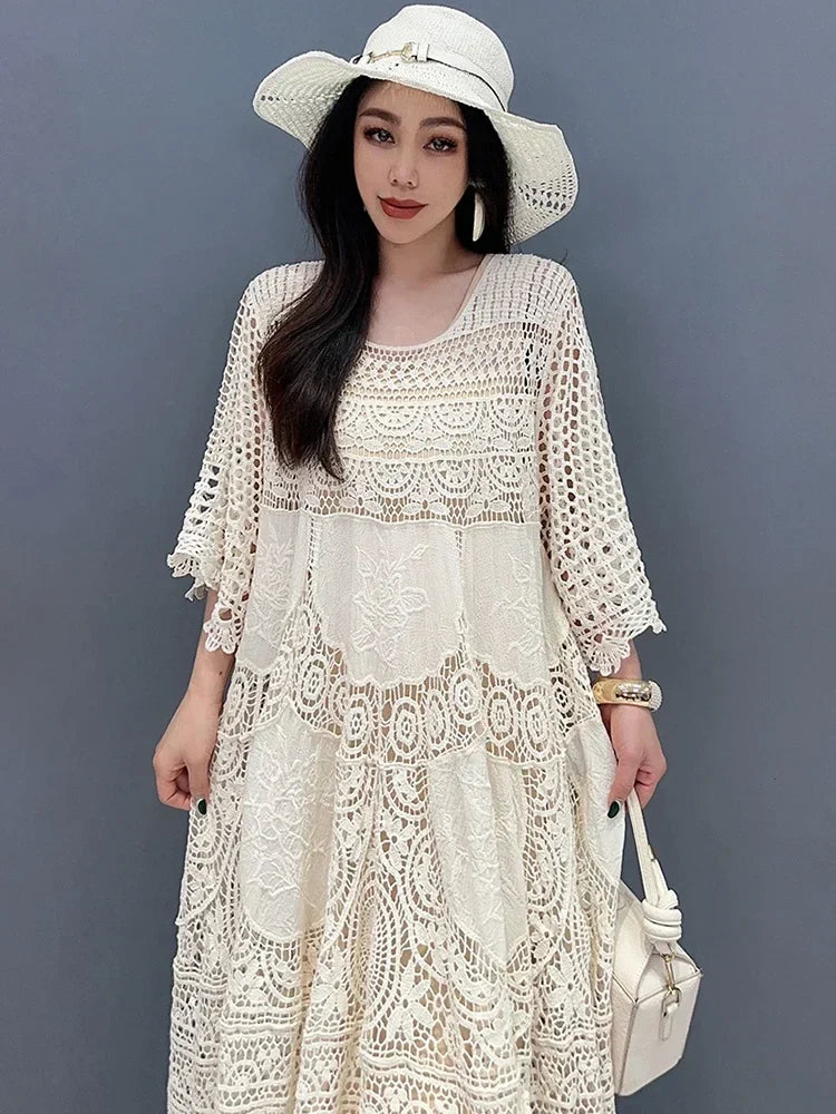 Vrouwelijke Zomerjurk Elegant Jurk van Bella Moda