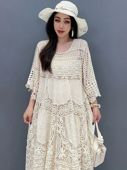 Vrouwelijke Zomerjurk Elegant Jurk van Bella Moda