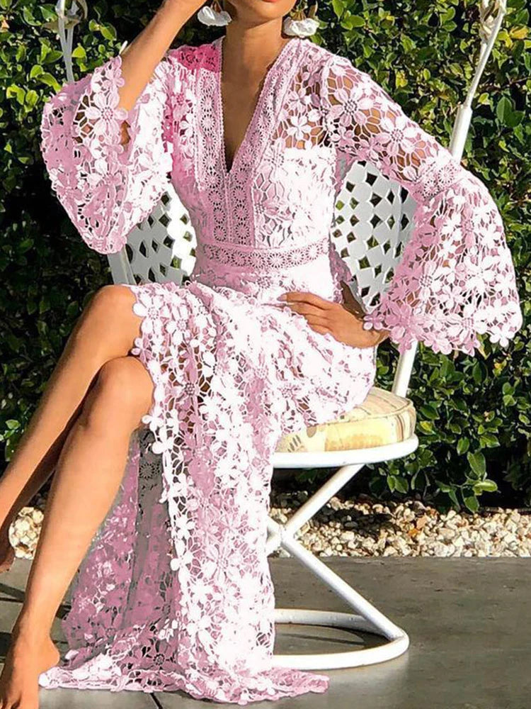 Lange Zomerjurk voor Vrouw Elegant van Bellezza
