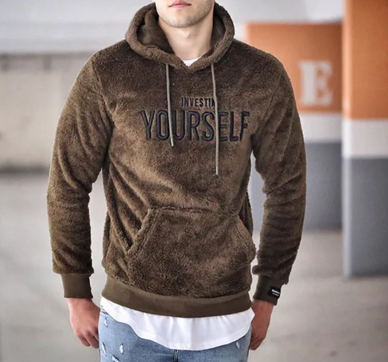Kari Mannen Hoodie | Zachte Wolmix met Kangoeroezak, Comfortabel 4