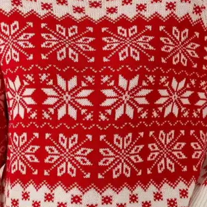 Karla Dames Kersttrui | 100% Acryl, Foute Kersttrui Met Sneeuwvlokdessin 2
