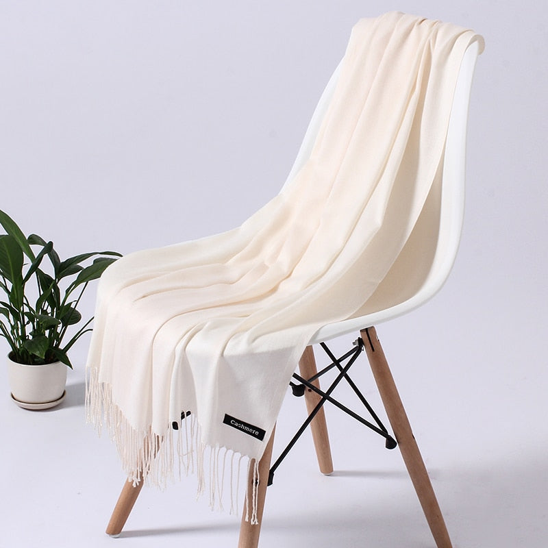 Wintersjaal dames zacht polyester vielseidig drapeerbaar elegante kleurstellingen
