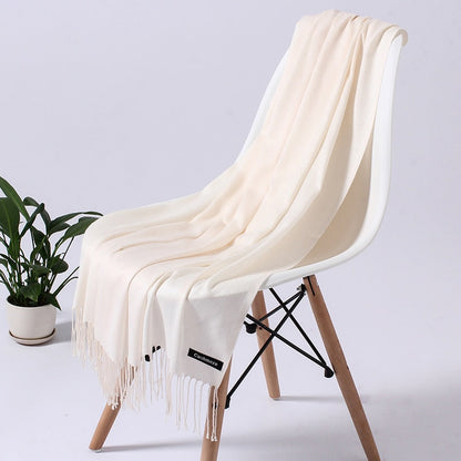 Wintersjaal dames zacht polyester vielseidig drapeerbaar elegante kleurstellingen