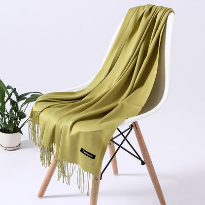 Wintersjaal dames zacht polyester vielseidig drapeerbaar elegante kleurstellingen