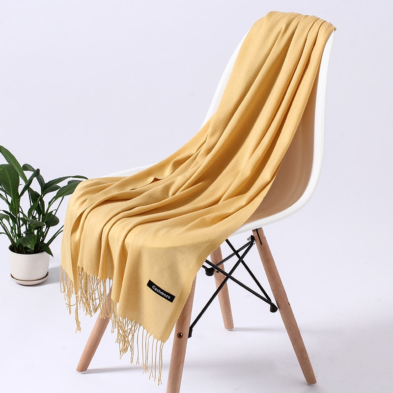 Wintersjaal dames zacht polyester vielseidig drapeerbaar elegante kleurstellingen