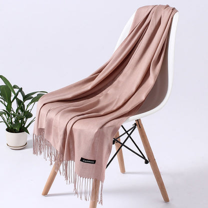 Wintersjaal dames zacht polyester vielseidig drapeerbaar elegante kleurstellingen