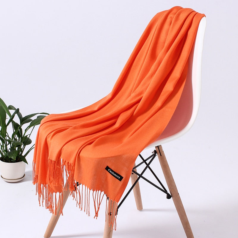 Wintersjaal dames zacht polyester vielseidig drapeerbaar elegante kleurstellingen