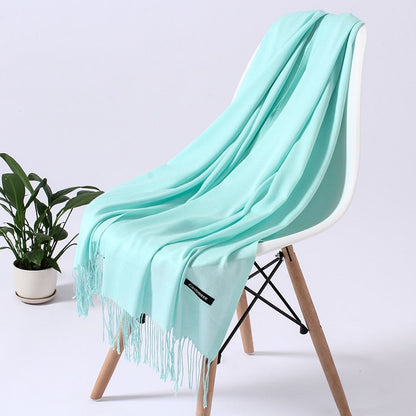 Wintersjaal dames zacht polyester vielseidig drapeerbaar elegante kleurstellingen