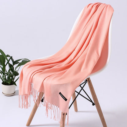 Wintersjaal dames zacht polyester vielseidig drapeerbaar elegante kleurstellingen