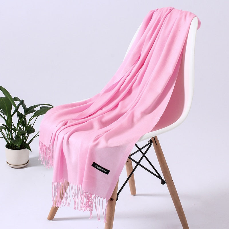 Wintersjaal dames zacht polyester vielseidig drapeerbaar elegante kleurstellingen