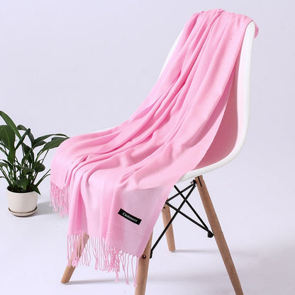 Wintersjaal dames zacht polyester vielseidig drapeerbaar elegante kleurstellingen