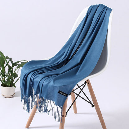 Wintersjaal dames zacht polyester vielseidig drapeerbaar elegante kleurstellingen