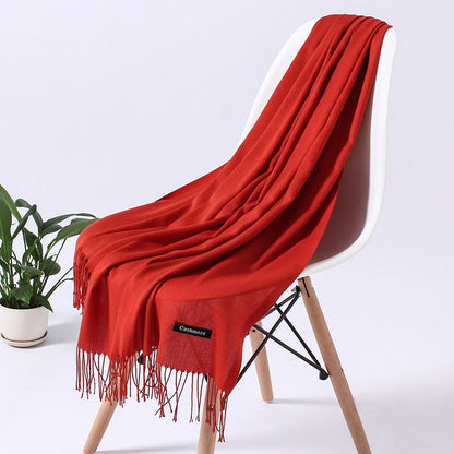 Wintersjaal dames zacht polyester vielseidig drapeerbaar elegante kleurstellingen