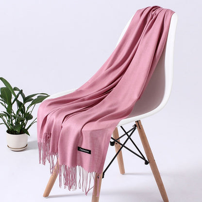 Wintersjaal dames zacht polyester vielseidig drapeerbaar elegante kleurstellingen