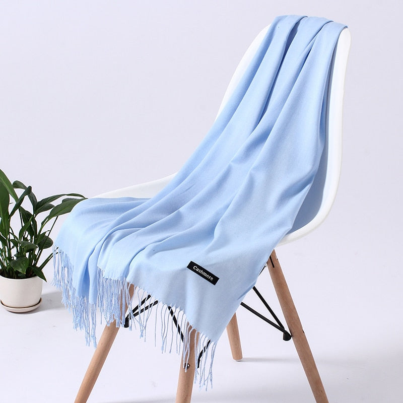 Wintersjaal dames zacht polyester vielseidig drapeerbaar elegante kleurstellingen