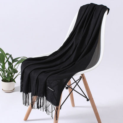 Wintersjaal dames zacht polyester vielseidig drapeerbaar elegante kleurstellingen