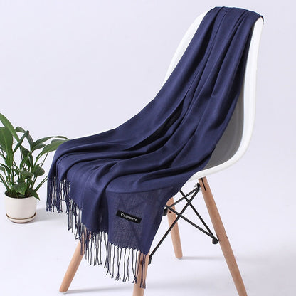 Wintersjaal dames zacht polyester vielseidig drapeerbaar elegante kleurstellingen